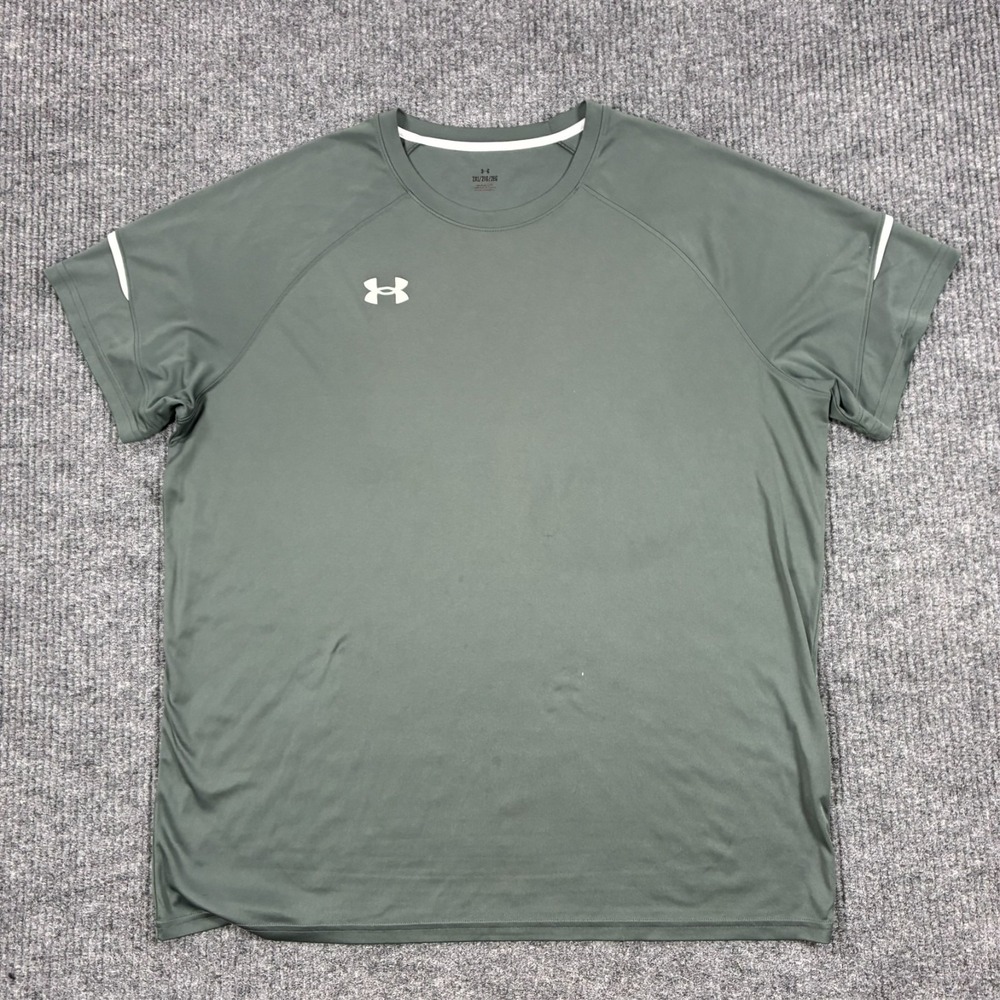 Under Armour Performance Shirt Mens Size 2XL Green Athletic Training Stretch